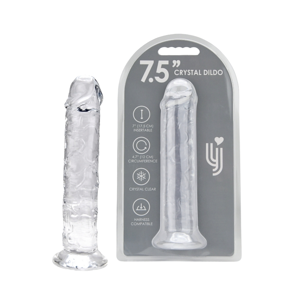 n12183-loving-joy-7-5-inch-suction-cup-dildo-clear-duo-hr